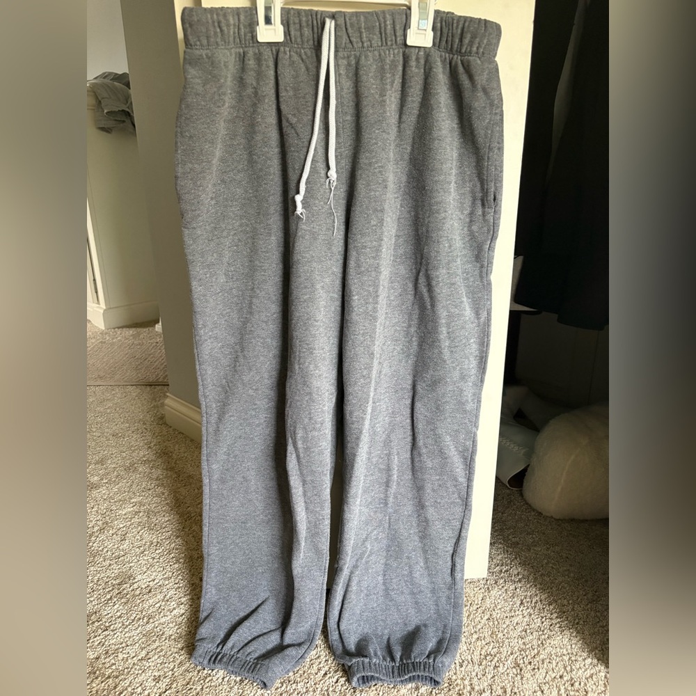 Gray Drawstring Sweatpants